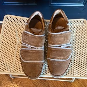UGG Velcro shearling suede sneakers